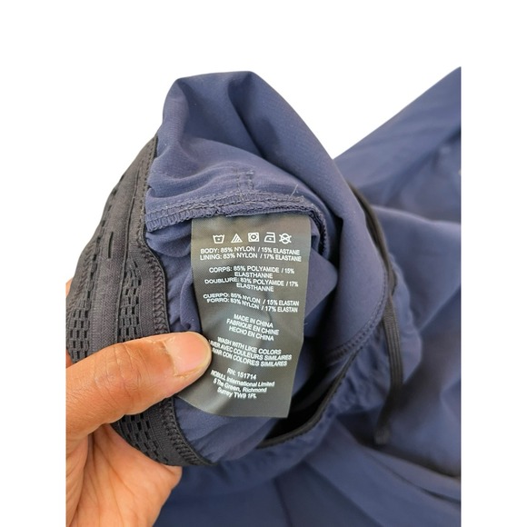 Nobull Gym Shorts Mens Large Blue Athletic Training Performance Nylon‎ Lycra - Picture 5 of 8